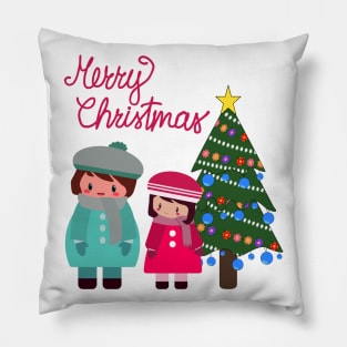 Merry Christmas from a couple of chibies Pillow