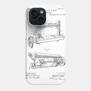 Sewing machine patent drawing Phone Case