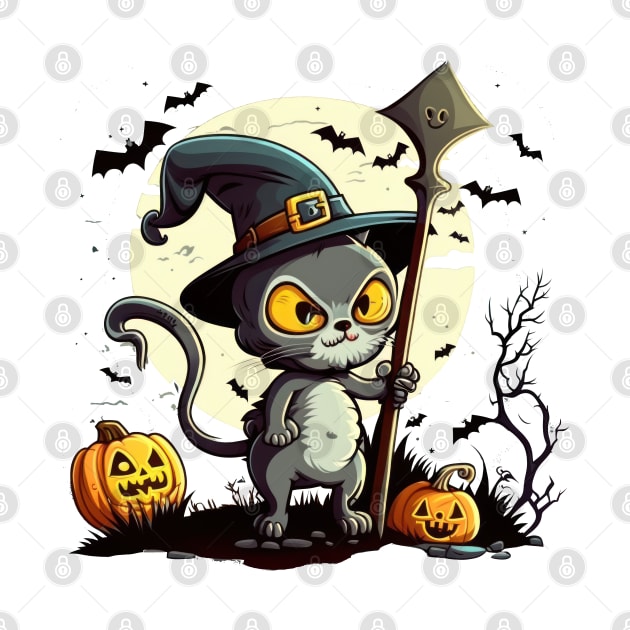 Watch out! This Halloween, this cat's got some tricks up its sleeve by Pixel Poetry