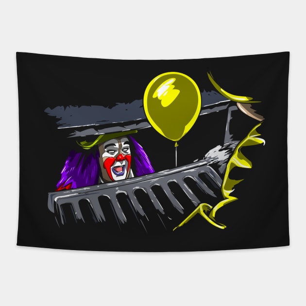 Wanna Balloon Tapestry by boltfromtheblue