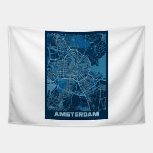 Amsterdam - Netherlands Peace City Map Tapestry