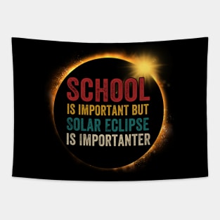 Total Solar Eclipse 2024, School Solar Eclipse Importanter Tapestry