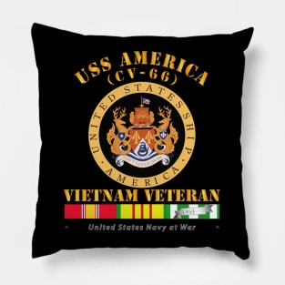 USS America (CV-66) - Vietnam Vet w VN SVC Pillow