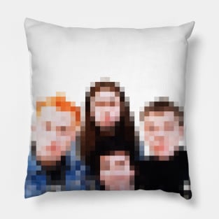 Pixelated Classic Young Ones Design - 80s British Comedy Pillow