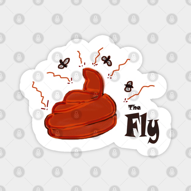 Shit Happens with Fly the flying insect Magnet by PlanetMonkey