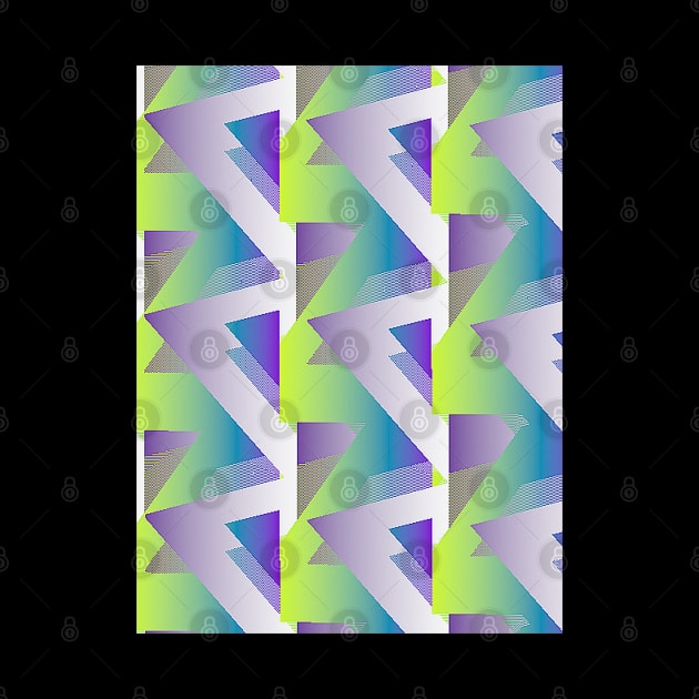 Geometric Wave #1 - Repeat Pattern Modular Synth Art by DankFutura