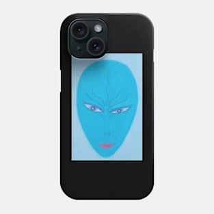 Aqua Unique Portrait Art Phone Case