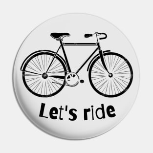 Let's ride bicycle Pin