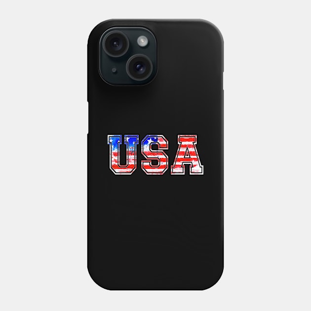 USA US Flag 4th Of July America Phone Case by Humbas Fun Shirts