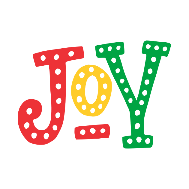 Christmas Joy in Red Yellow and Green by TNMGRAPHICS