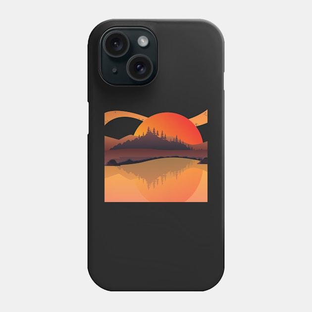 Overlook Bay Forest Horizon Phone Case by jeune98