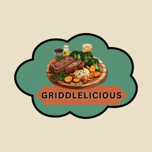 Griddlelicious Steak Brown T-Shirt