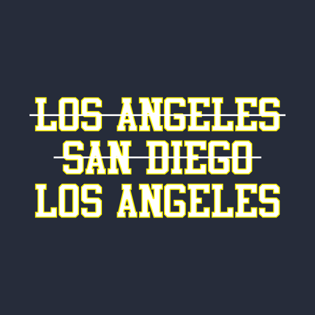 Los Angeles San Diego Los Angeles Football by GloopTrekker