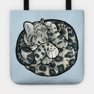 Snow leopard cub Tote