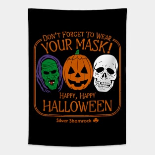 Scary Masks Tapestry