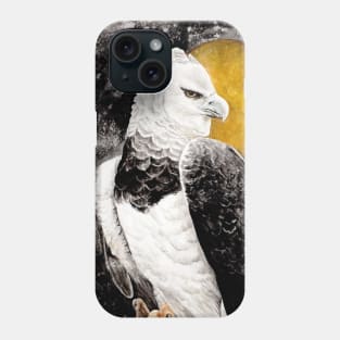 Harpy eagle Watercolor at night sky Phone Case