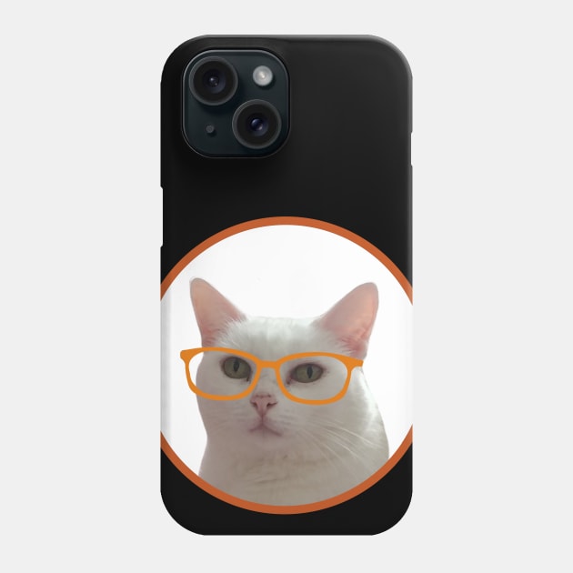 Kitten wearing glasses Phone Case by DiegoCarvalho