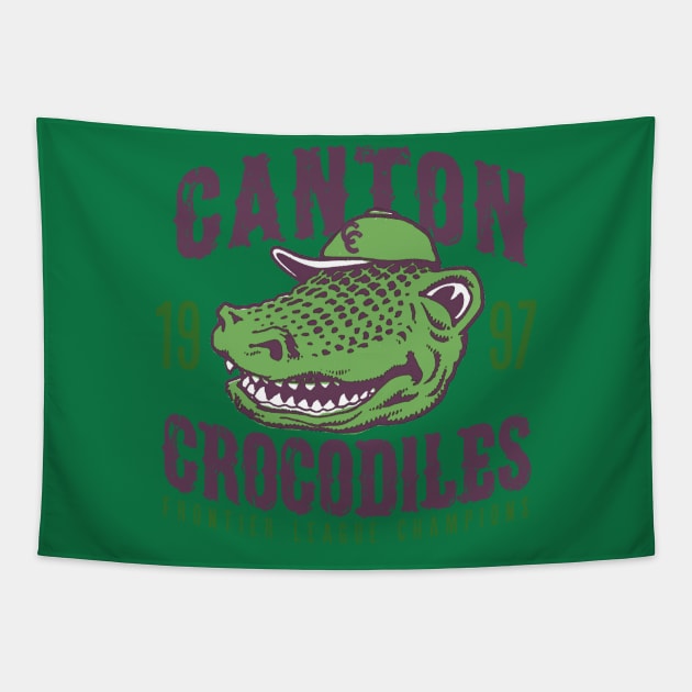 Canton Crocodiles Tapestry by MindsparkCreative