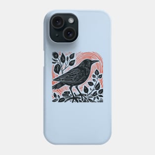 Lino Cut Bird Phone Case