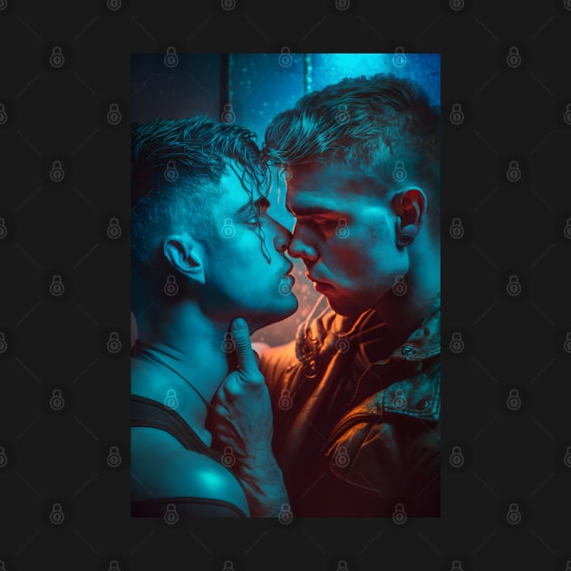 Gay Cyberpunk Romance by PenguiQueer