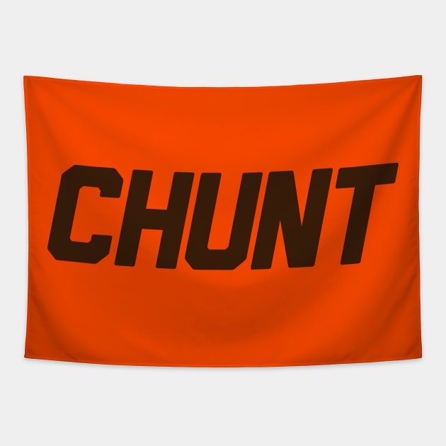 CHUNT - Nick Chubb and Kareem Hunt Brown Tapestry by mbloomstine