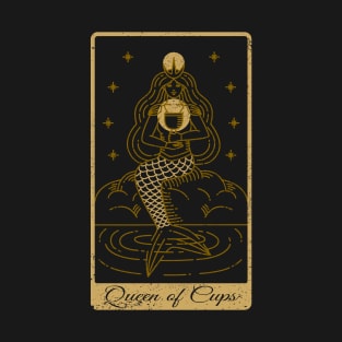 Tarot Card - Queen of Cups - Occult Gothic Halloween T-Shirt