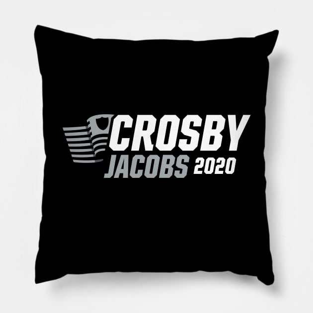 Maxx Crosby Josh Jacobs 2020 Election Raiders Pillow by fatdesigner