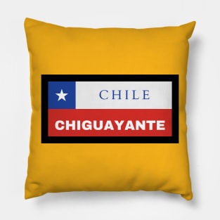 Chiguayante City in Chilean Flag Pillow