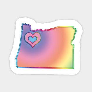 Portland Oregon Pride Magnet