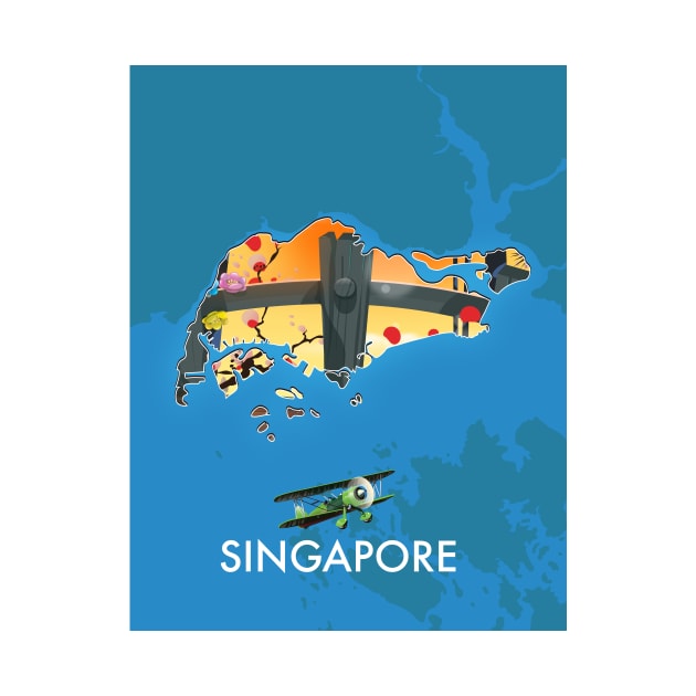 Singapore travel map by nickemporium1