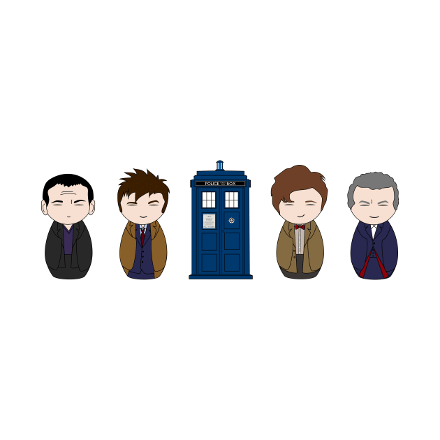 Dr. Who Kokeshi by danicaart