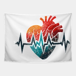 Heart Art Tapestry