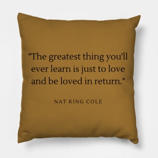 Nat King Cole pillow Pillow