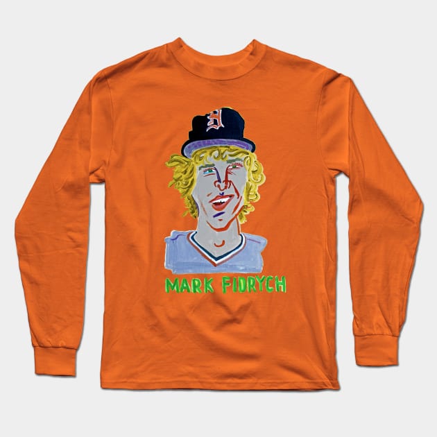 SPINADELIC Mark Fidrych Long Sleeve T-Shirt