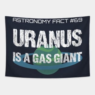 Uranus Is A Gas Giant, Funny Astronomy Fact Farter Pun Tapestry