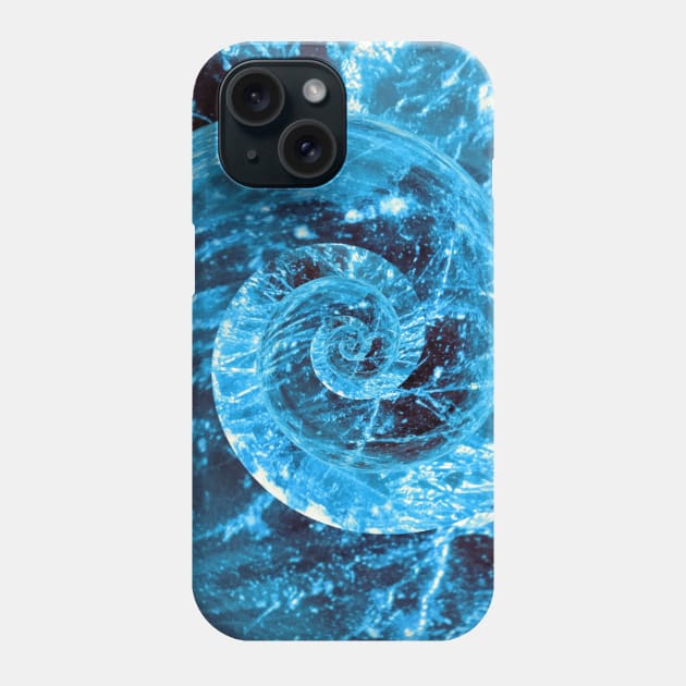 Blue Diamond Gemstones Crystal Phone Case by Moon Art