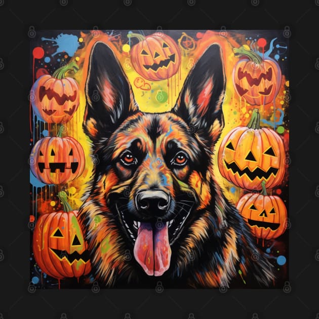 Halloween German Shepherd by NatashaCuteShop