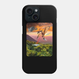 Prehistoric Alien vs Dinosaurs Phone Case