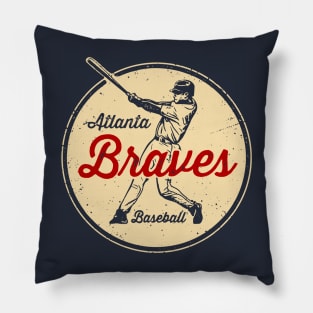 Vintage Braves Pillow