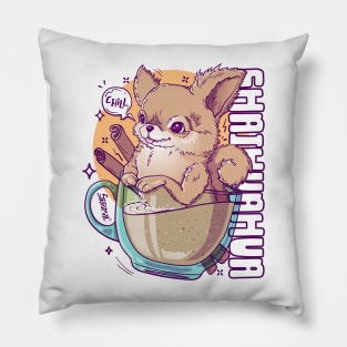 Chihuahua Chai pun Chaihuahua Pillow