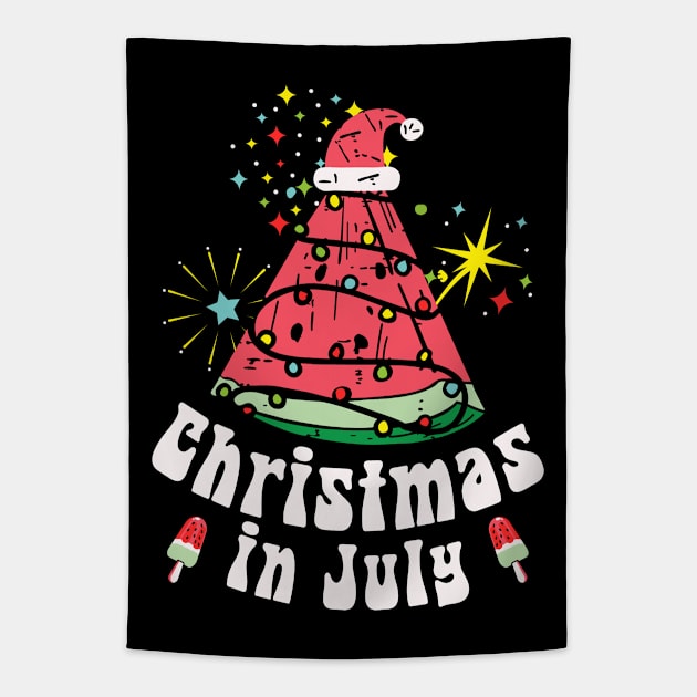 Christmas in July Tapestry by Etopix