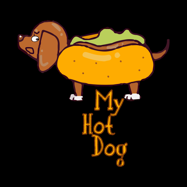 My hot dog - best funny dog tshirt for dog lovers - best dog tee unisex by Sezoman