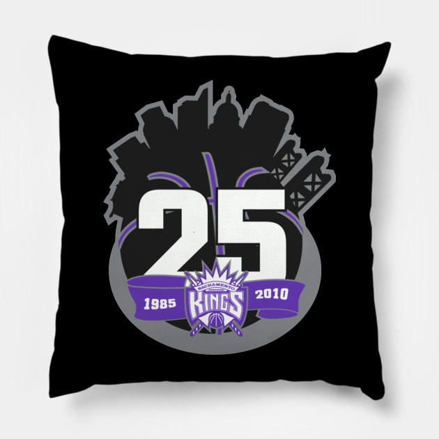 25th Anniversary Of The Kings City Pillow by IJO ROYO2