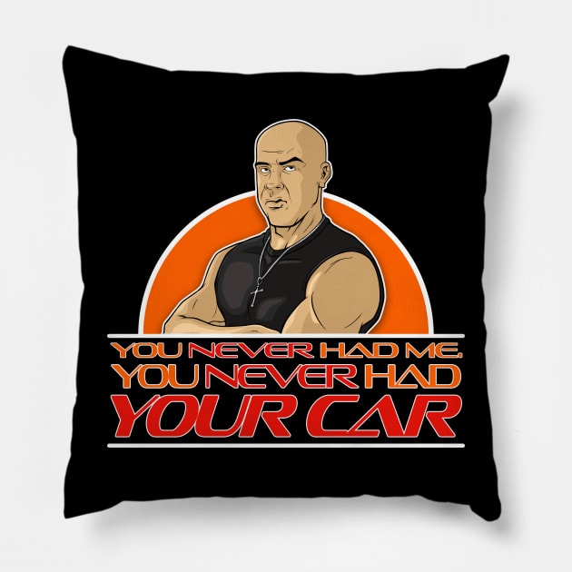 You Never Had Your Car Pillow by RMFD ART