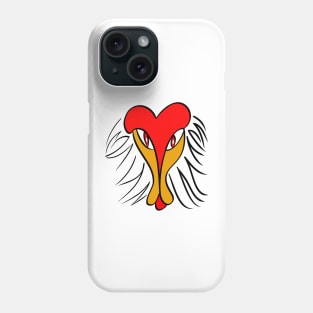 Red monkey graphic Phone Case