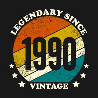 Legendary since 1990 vintage birth year gift T-Shirt