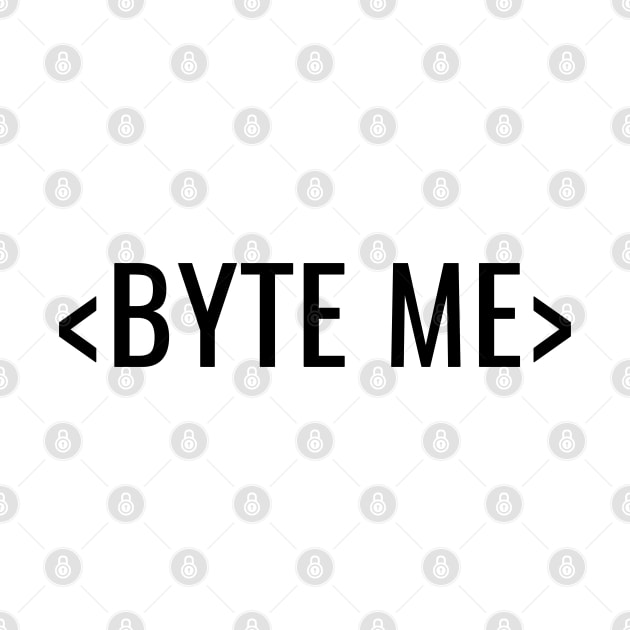 BYTE ME CODING DESIGN by HighBrowDesigns