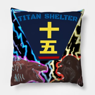 Titan Shelter! (Lightning Variant) Pillow