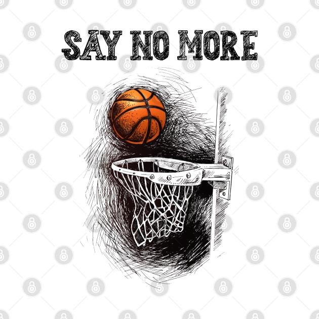 Say no more! Hoop wear! FRONT&BACK PRINT !!! by Buff Geeks Art