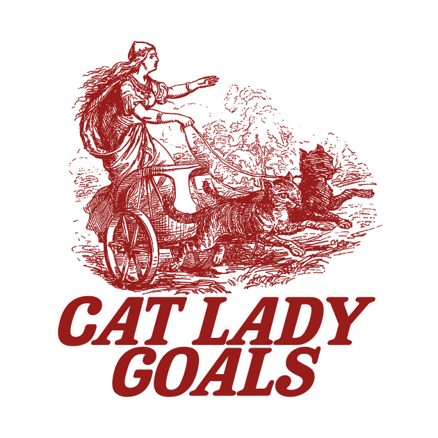 Cat lady goals funny Viking freya spinster childfree by CamavIngora